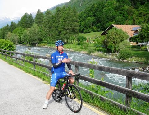 Davide Cassani in Val di Sole 016